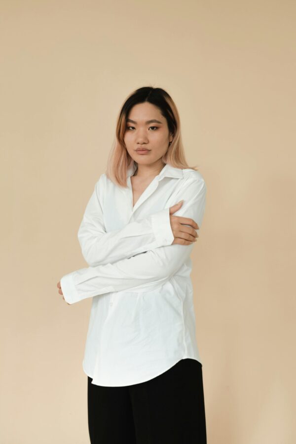 Classic Women’s White Button-Down Shirt